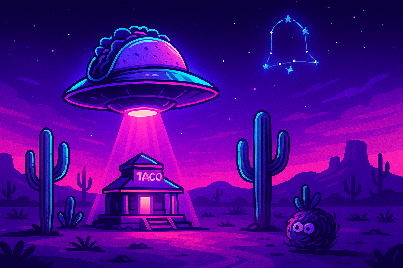 Behold: the sacred taco comet